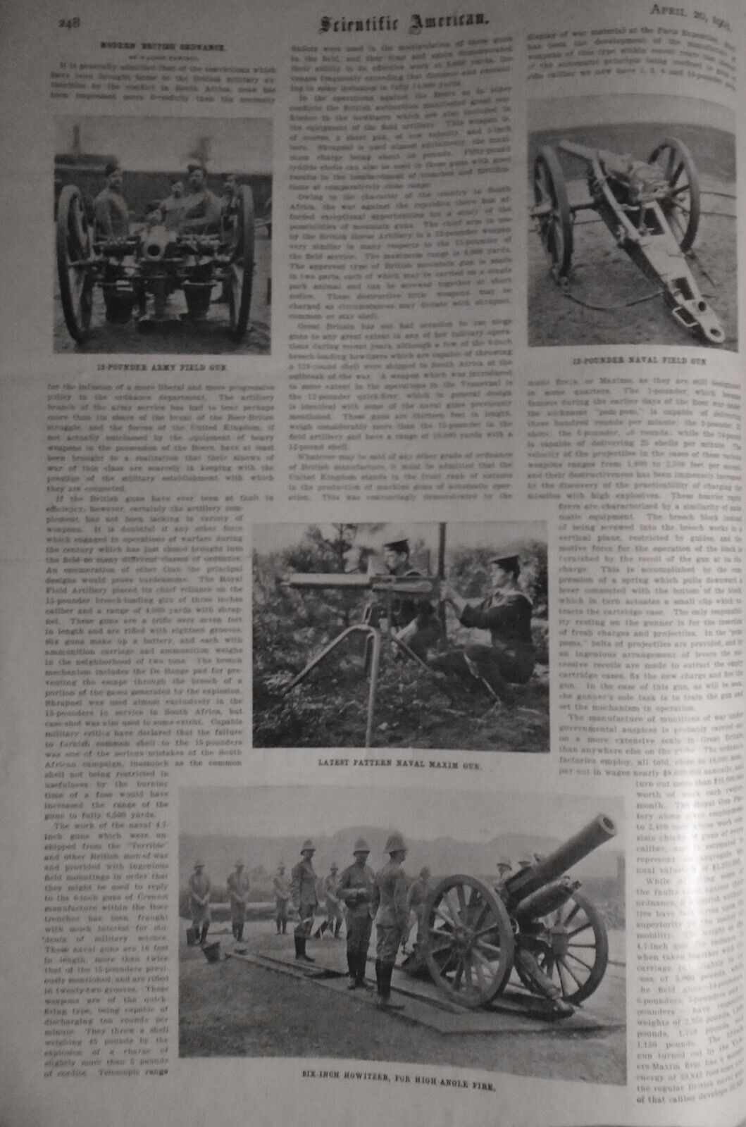 Scientific American, April 20, 1901. Complete Original Issue.
