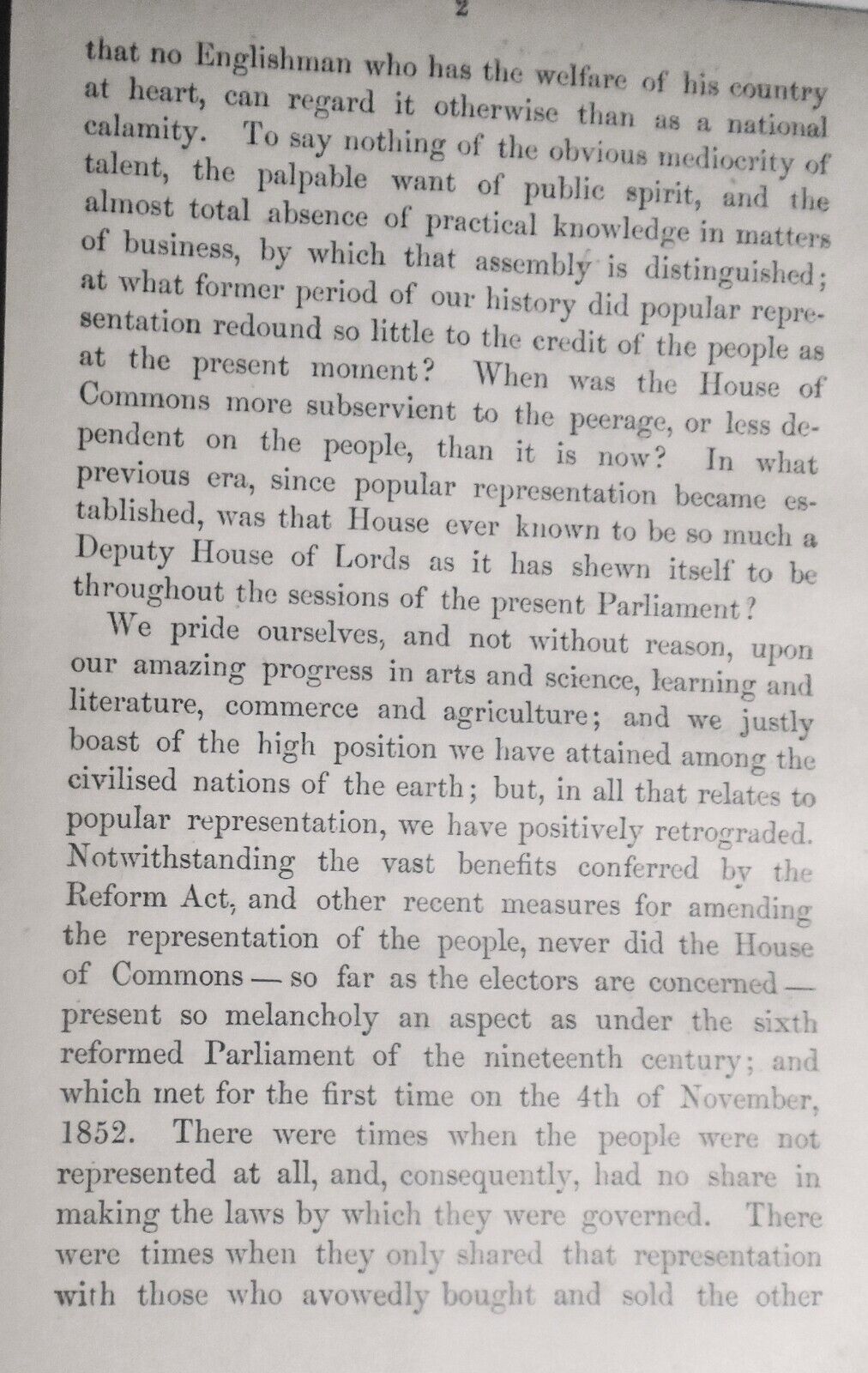 1856 House of Commons for the people : an appeal to men of business...