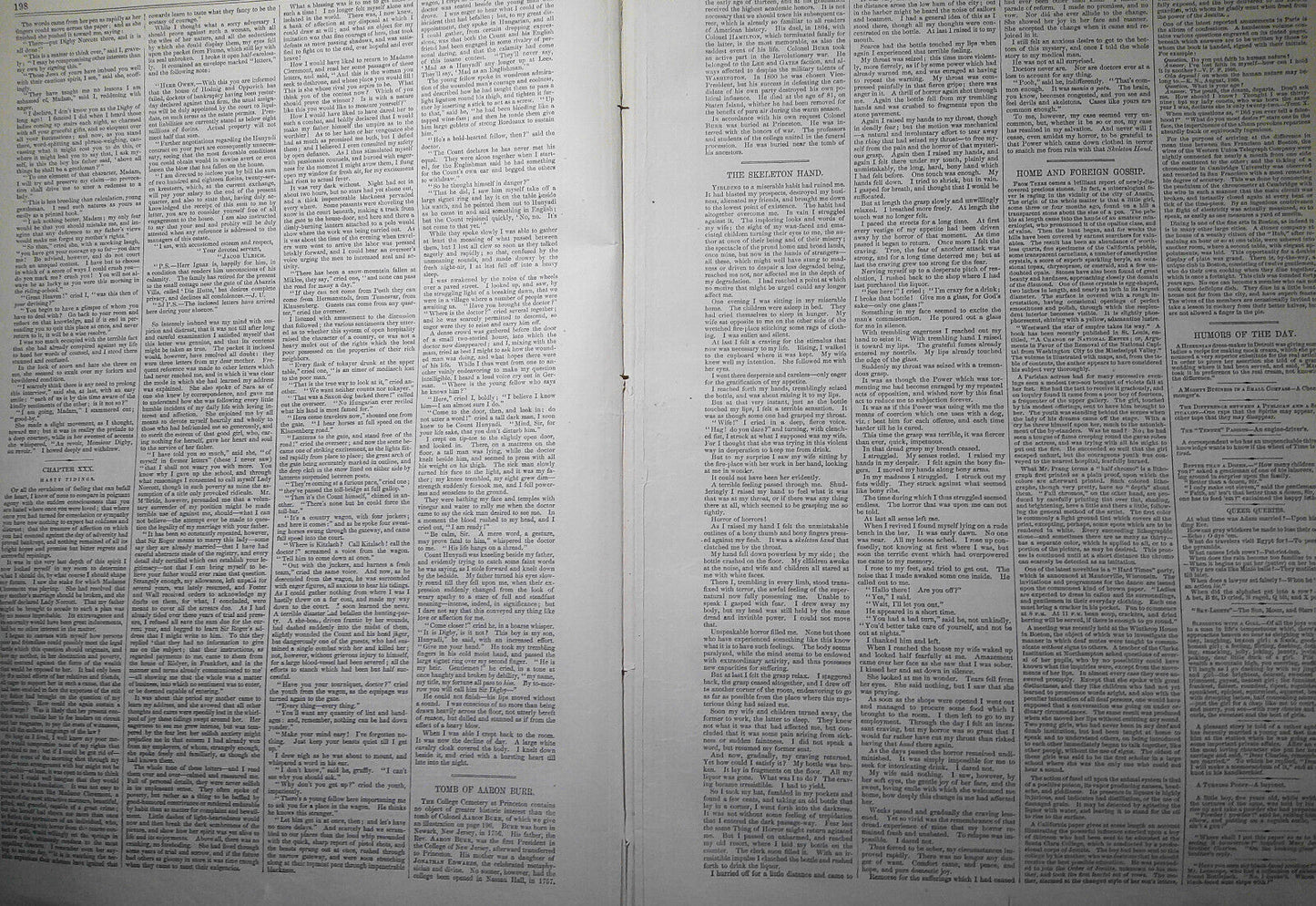 Harper's Weekly March 27, 1869 - Reconstructed cabinet; Arlington Cemetery; etc