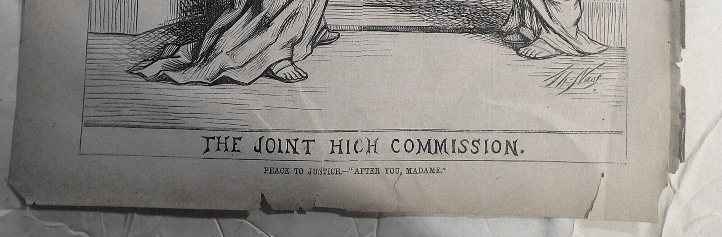 The Joint High Commission - Peace to Justice : "After You, Madame"   1871 print