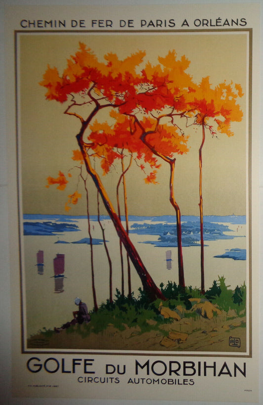 GOLFE DU MORBIHAN , Circuits Automobiles Poster  - 17 x 11 inches