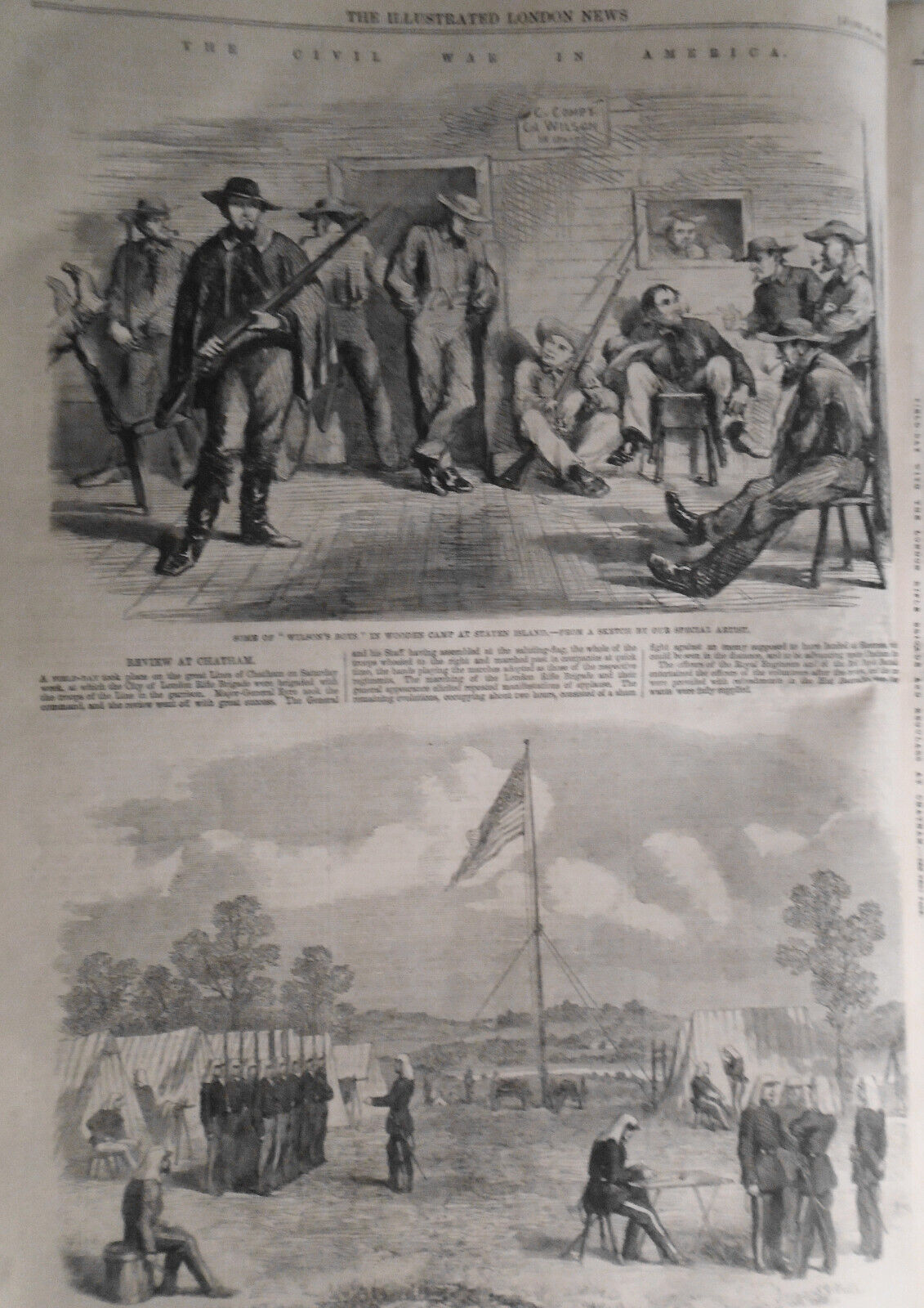 Illustrated London News, June 29, 1861 - Civil War in America, Rifle Brigade etc
