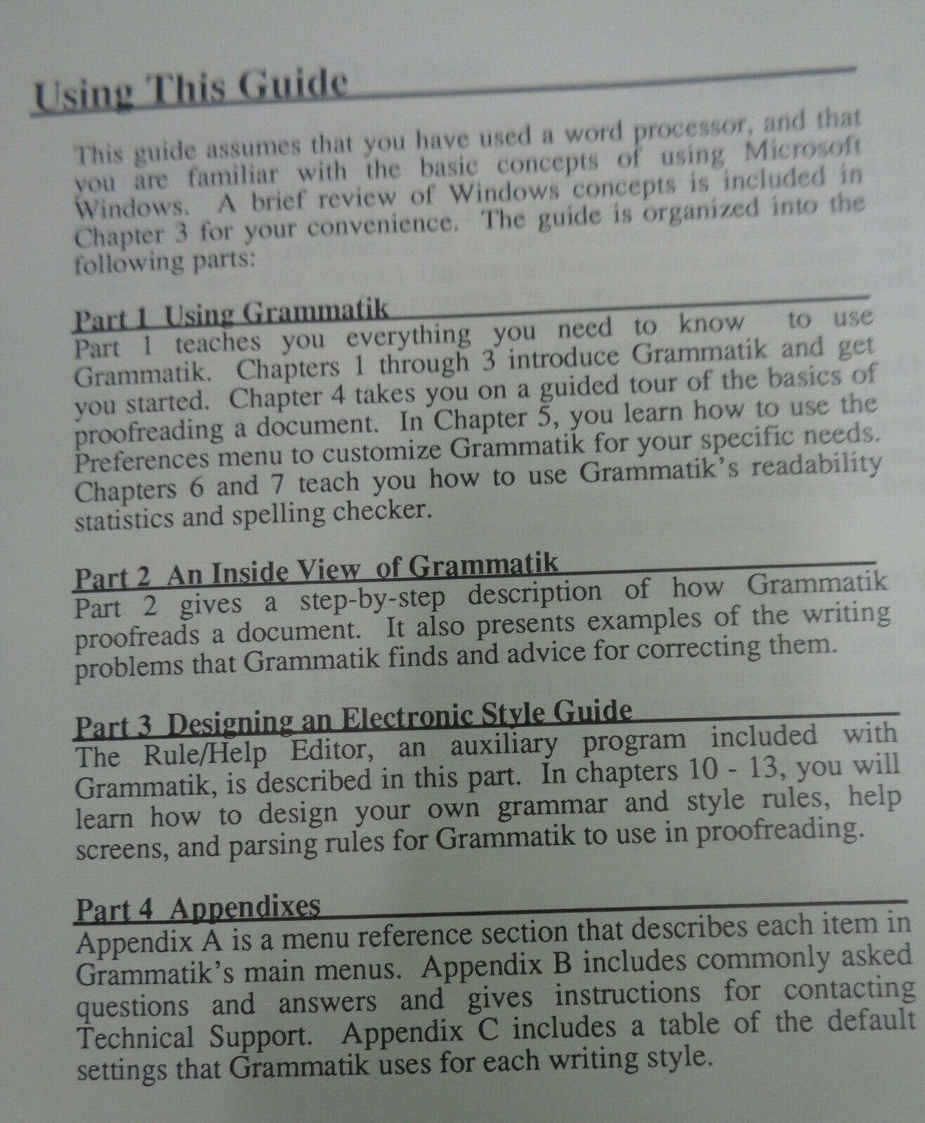 Gram-mat-ik Windows [Grammatik] - by Reference Software - 1990.