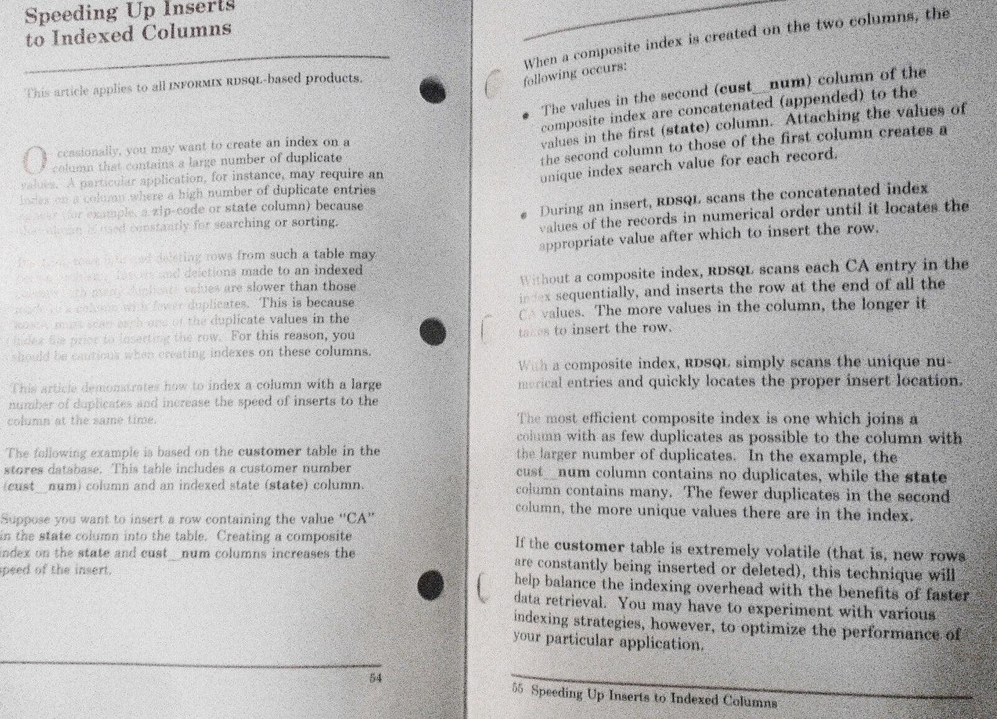 Informix Tech Notes, Summer 1987