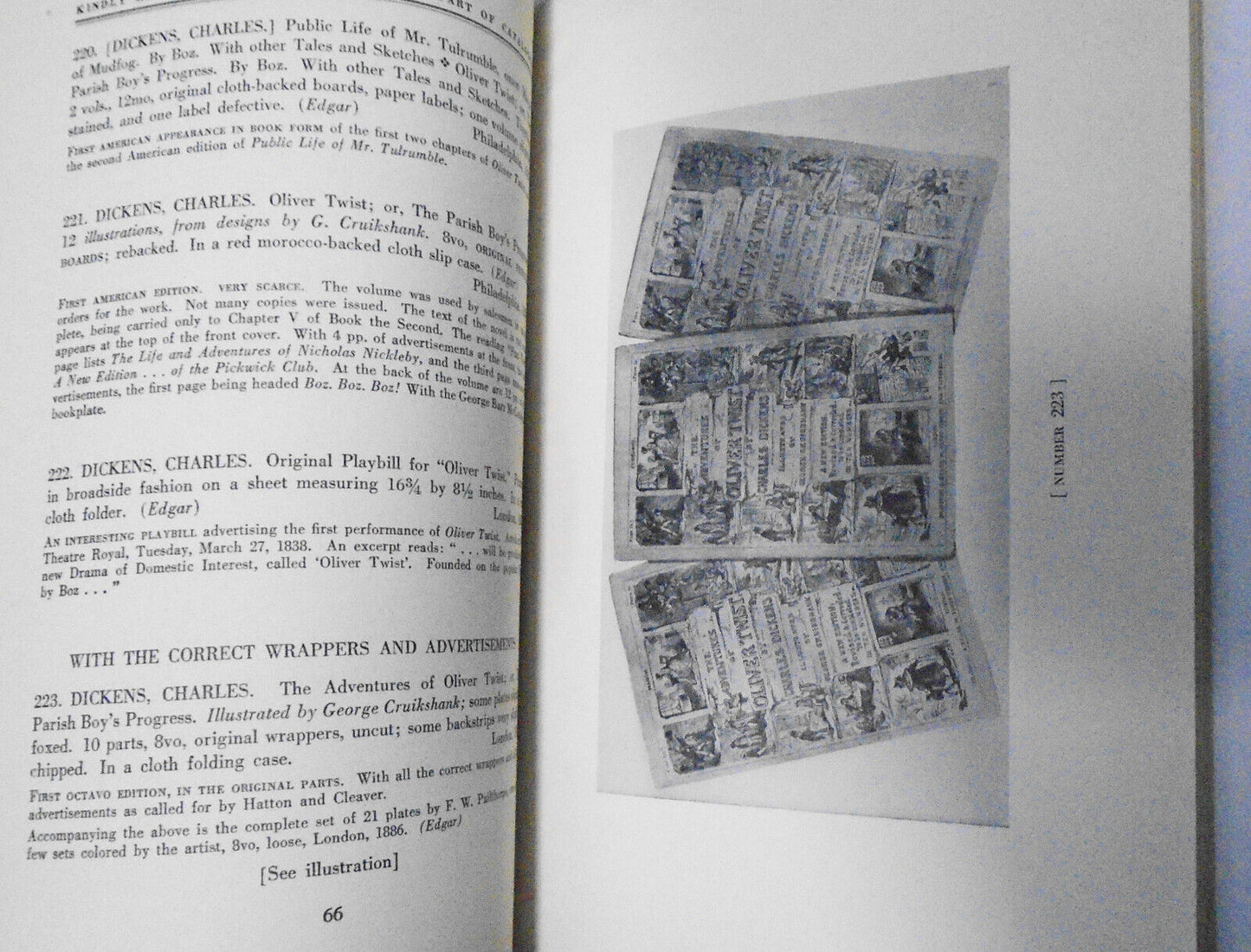 First Editions ... Of Charles Dickens...Herman Leroy Edgar  - 1944 Parke-Bernet