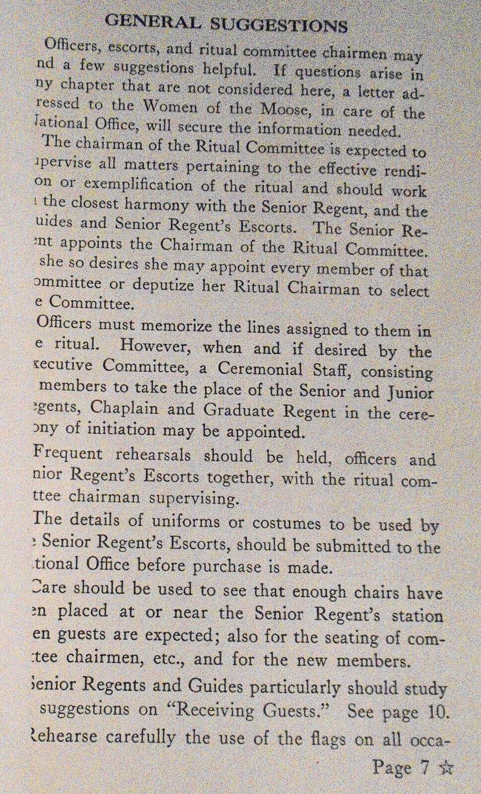 1938 The Ritual & Chapter Procedure of the Women of the Moose Book