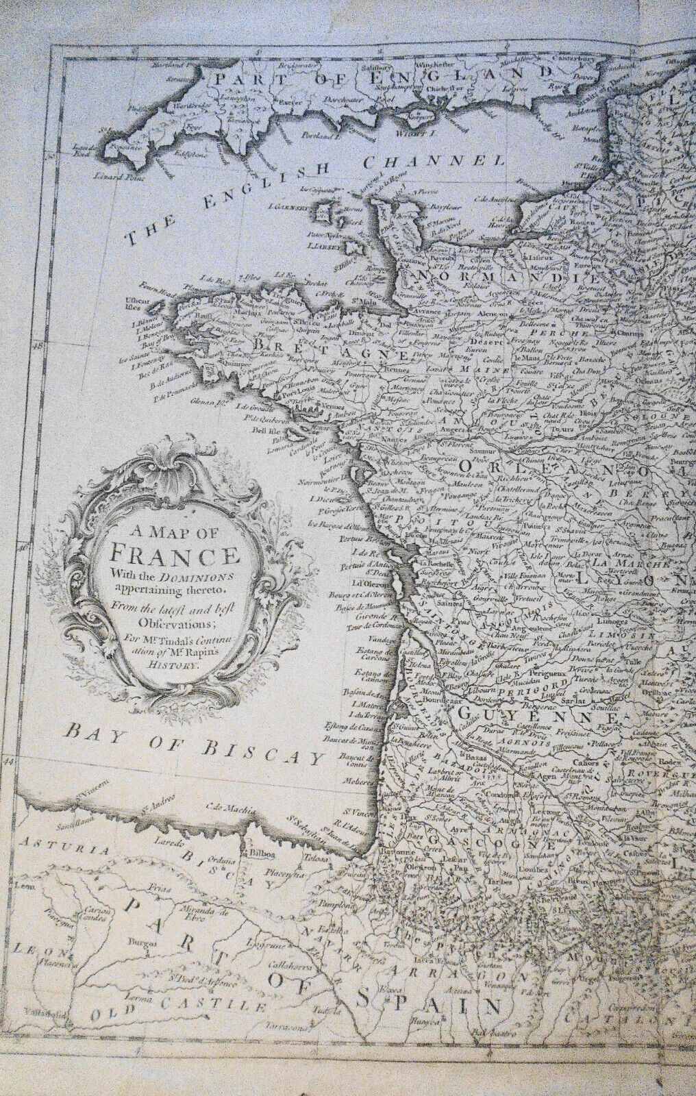 [1745] A Map of France with the Dominions appertaining thereto . Richard Seale.