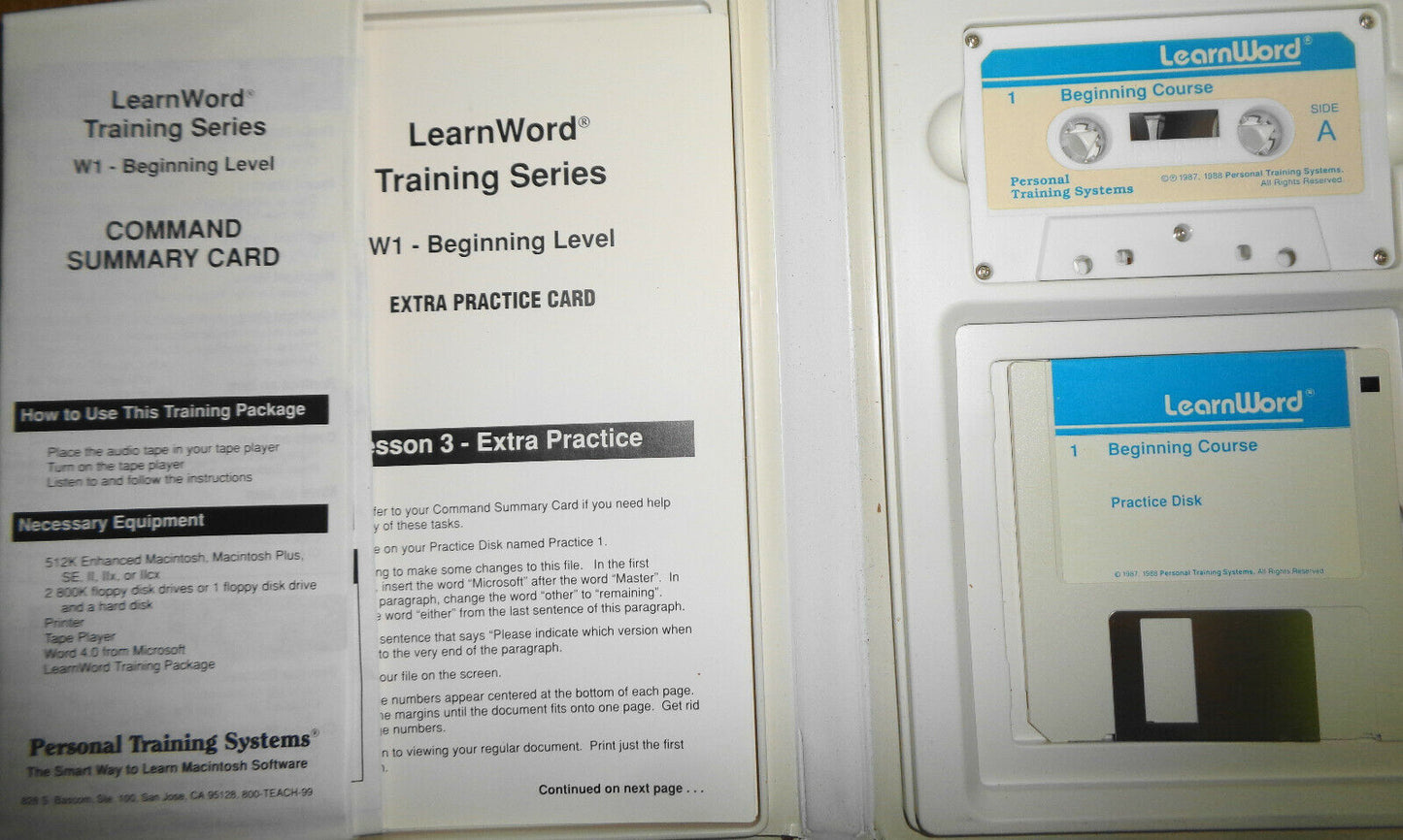 Macintosh LearnWord Audio Training Series for Word Version 4, Modules 1 & 2