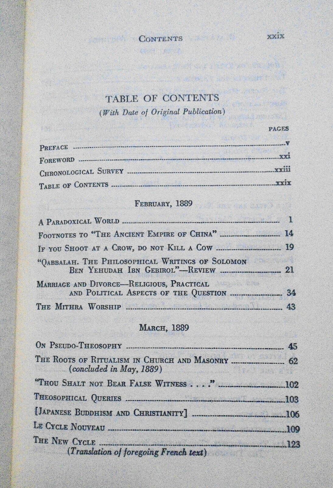 H. P. Blavatsky Collected Writings Vol. XI, 1889. First edition. Hardcover/DJ