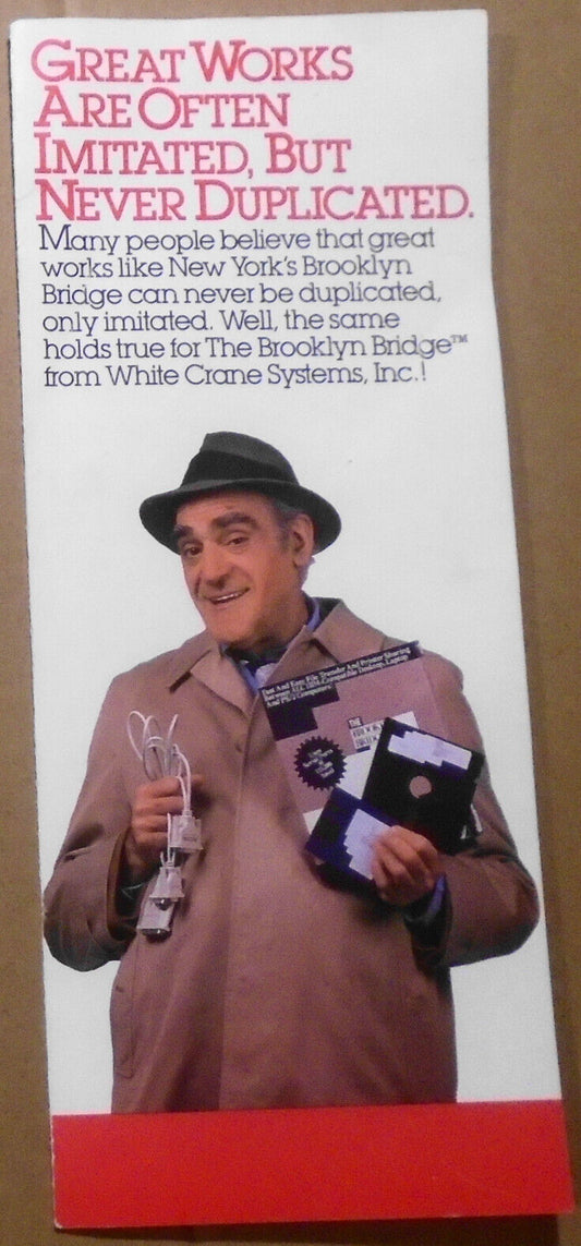 1987 The Brooklyn Bridge, by White Crane  Systems - promo brochure