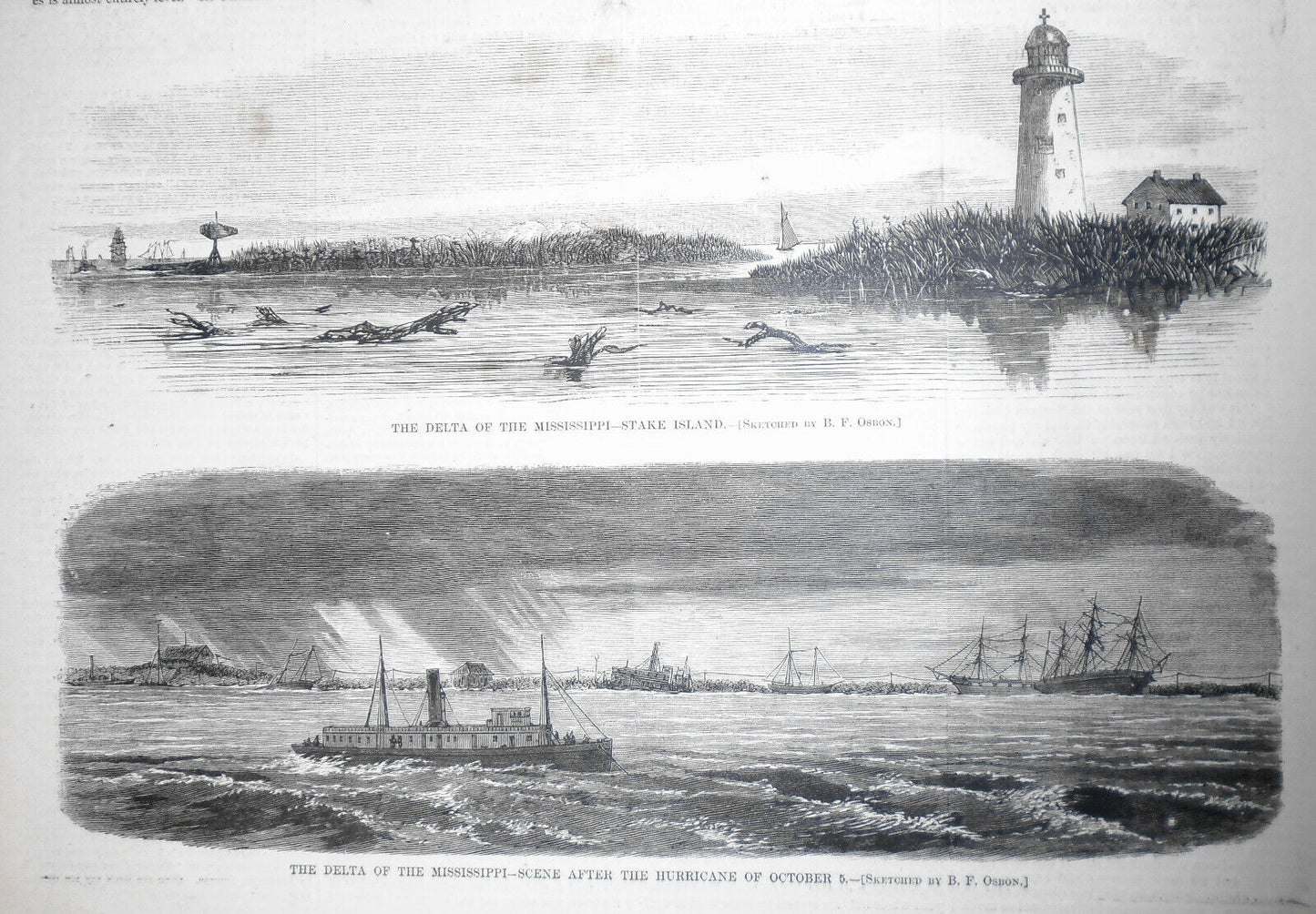 The Delta of the Mississippi River - Harper's Weekly, November 9, 1867