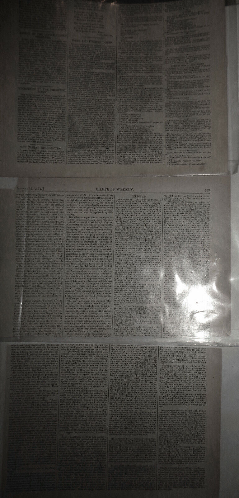 New York City street kids - lot of 3 original prints - Harper's Weekly 1800s