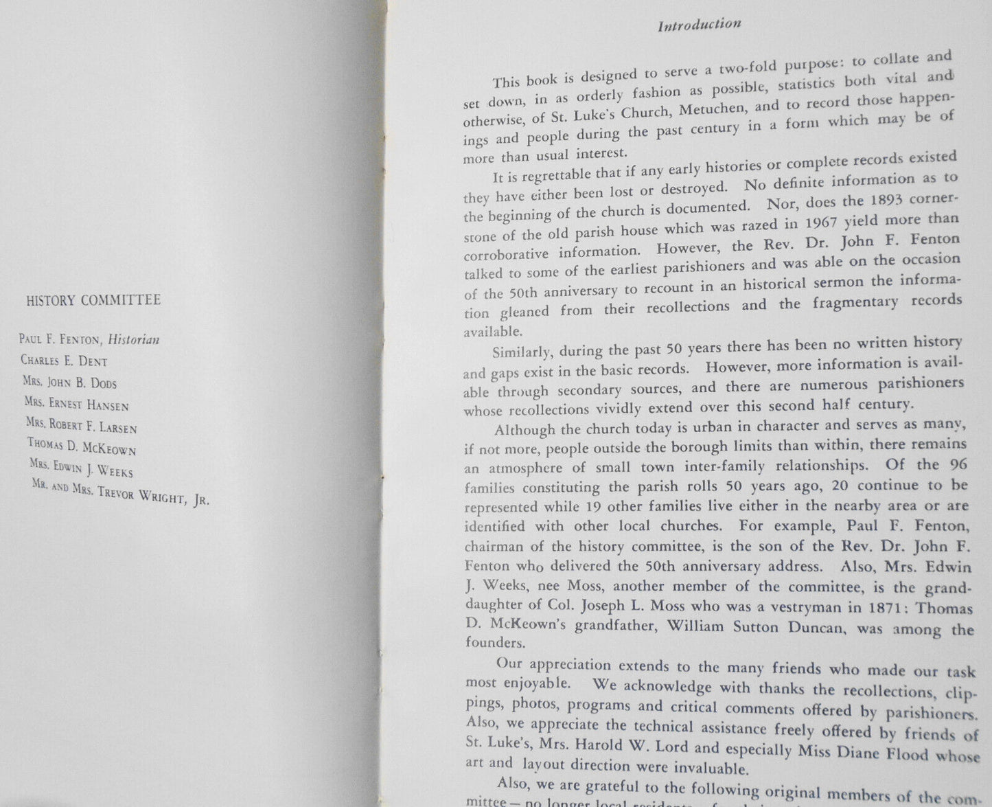 St. Luke's, 1868-1968: A History of St. Luke's Episcopal Church, Metuchen, N.J.