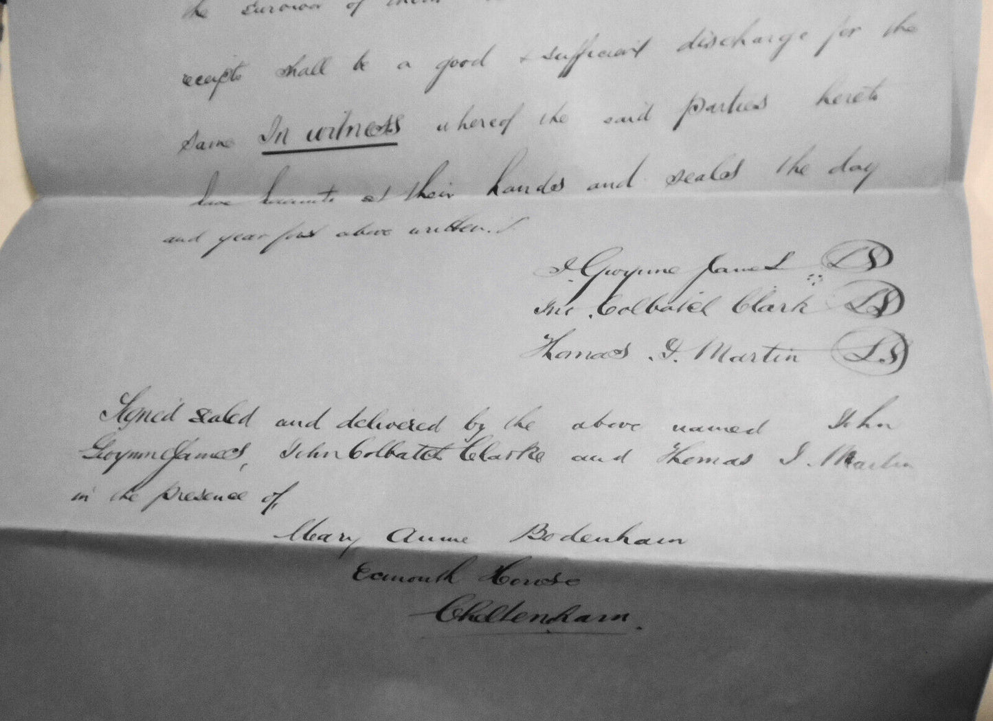 1880 Indenture - Transfer of Mortgage. Hereford, England.