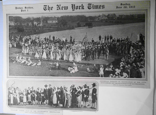 Southampton 275th Anniversary Celebration of Settlement - 1915 - New York Times