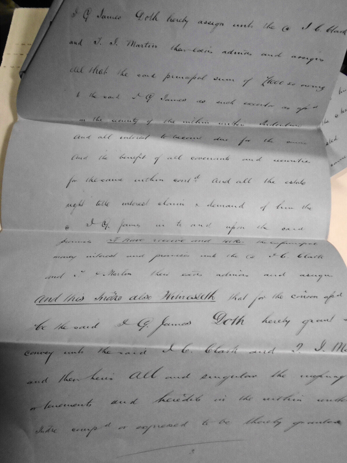 1880 Indenture - Transfer of Mortgage. Hereford, England.