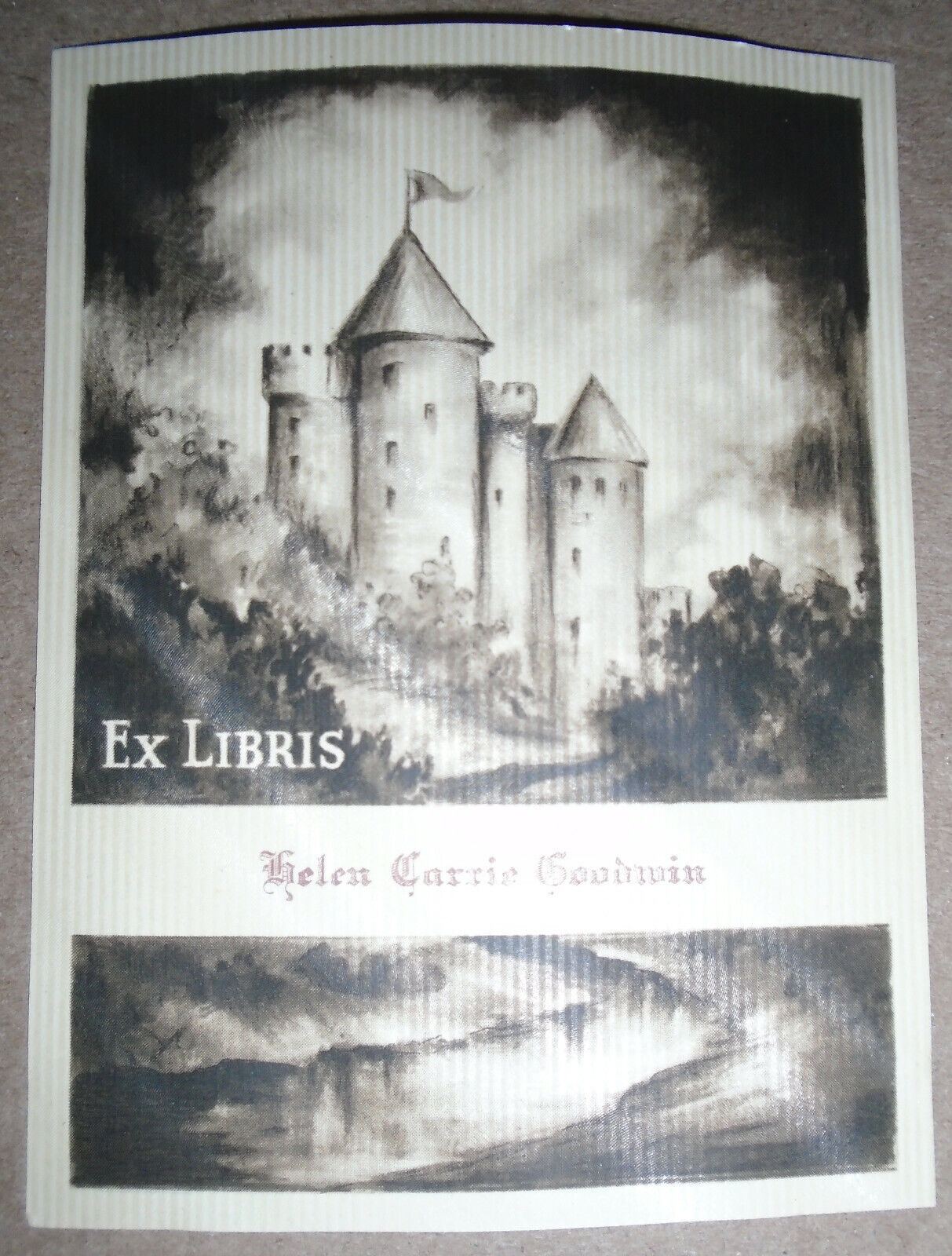 Helen Carrie Goodwin, Ex-Libris Bookplate