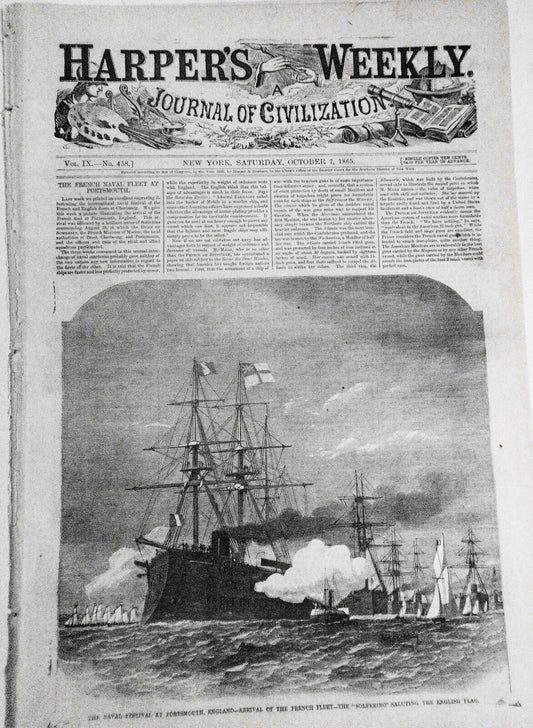 Harper's Weekly,  October 7, 1865 original  Clara Barton at Andersonville prison