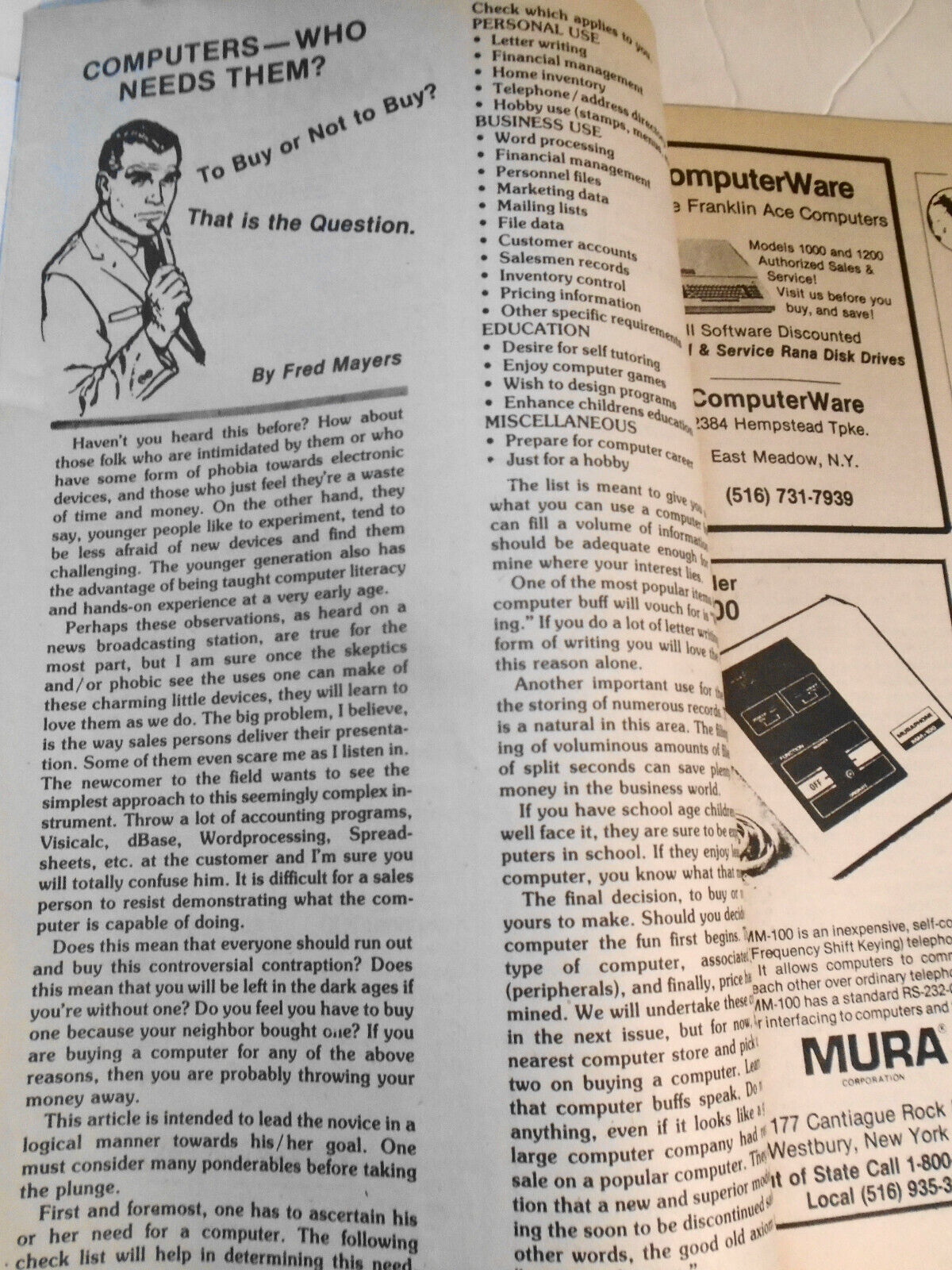 The Computer & Video Market Magazine, July-August 1982.