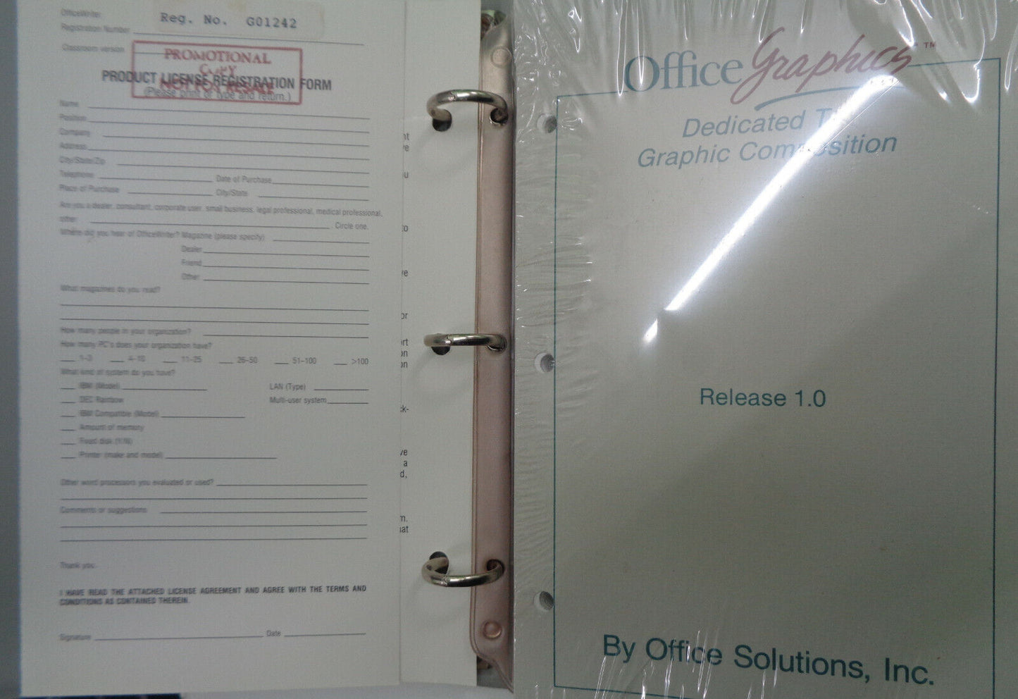 OfficeGraphics by Office Solutions 1985 Release 1.0 for IBM - Unused