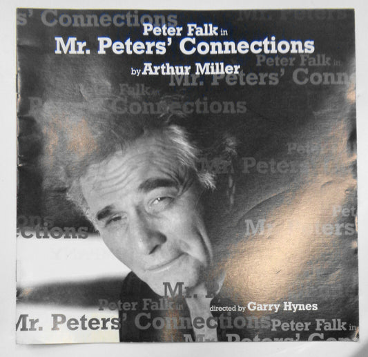 Peter Falk in MR. PETERS' CONNECTIONS, by Arthur Miller - SOUVENIR PROGRAM, 1998