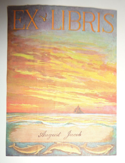 August Jacob Ex Libris Bookplate