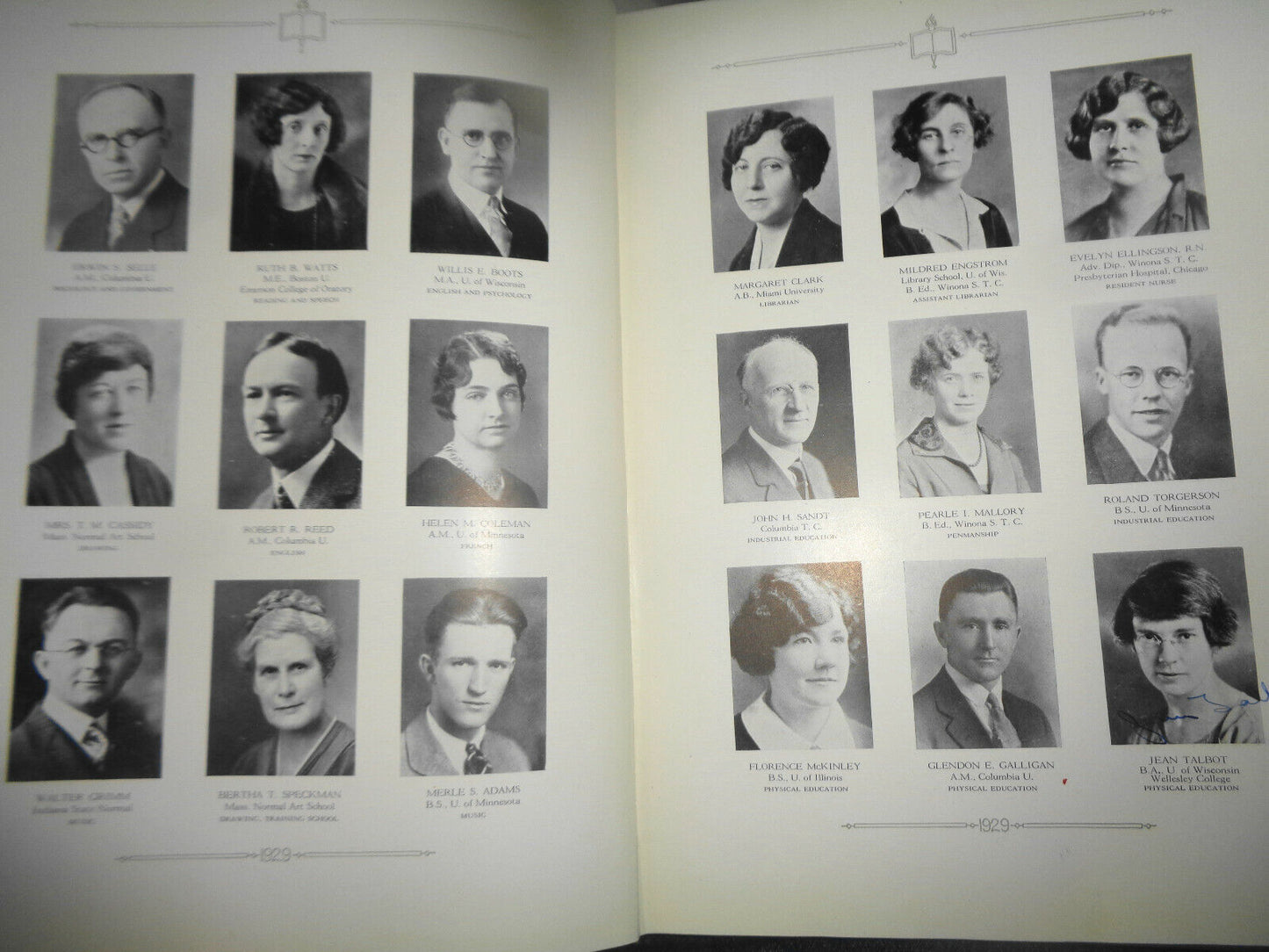 THE WENONAH 1929 - yearbook of Winona State Teachers College