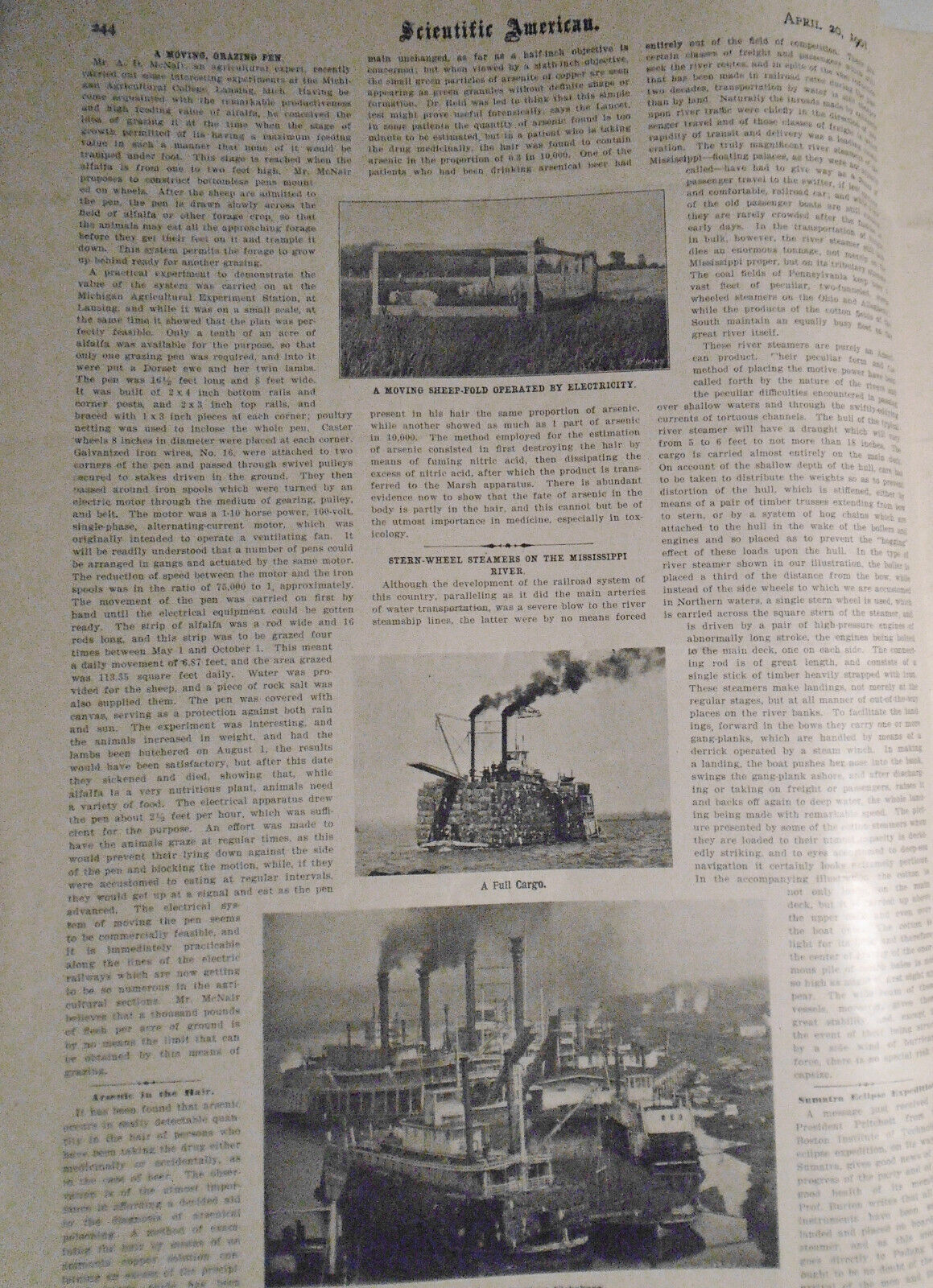 Scientific American, April 20, 1901. Complete Original Issue.