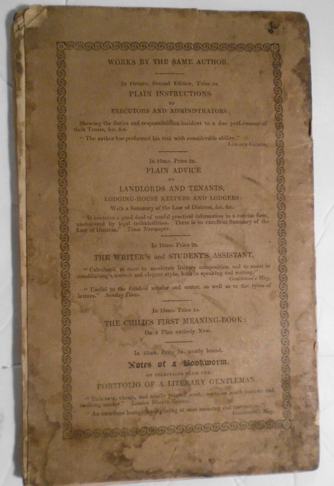 1828 Plain advice to the public, to facilitate making of their own wills - Brady