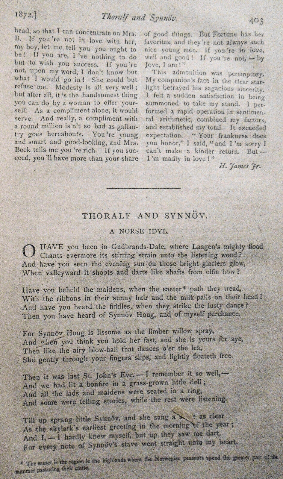 2 issues, Atlantic Monthly 1872 (Oct & Nov) with Henry James: Guest's Confession