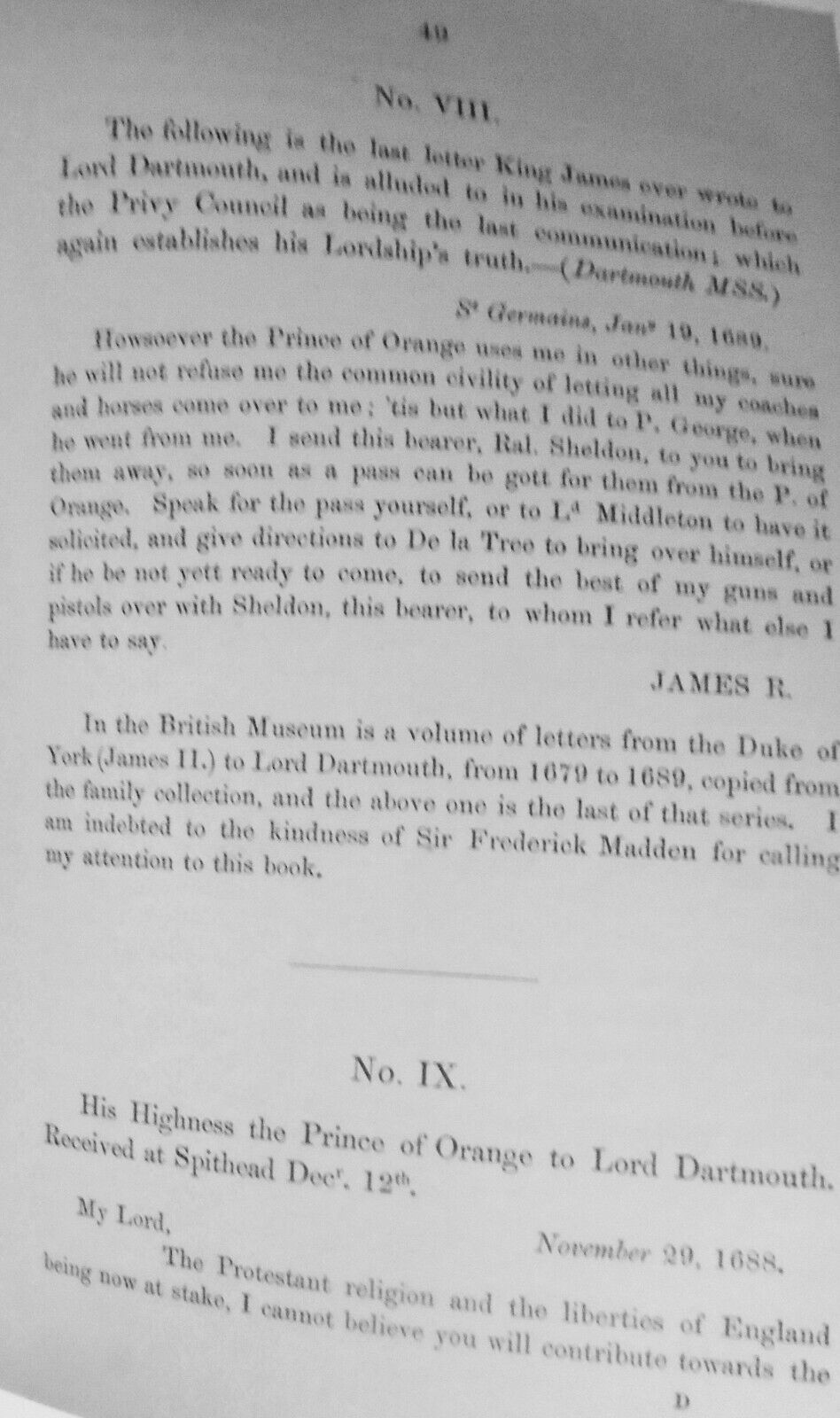 1856 Vindication of George, first Lord Dartmouth, from charge of high treason