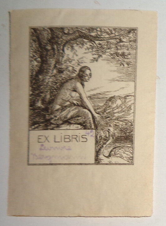 Levnore Bergmann - Ex Libris Bookplate - 1920's