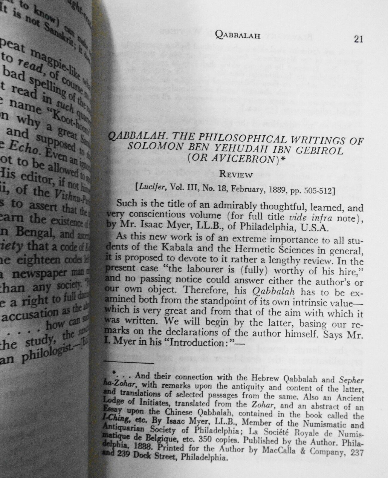 H. P. Blavatsky Collected Writings Vol. XI, 1889. First edition. Hardcover/DJ