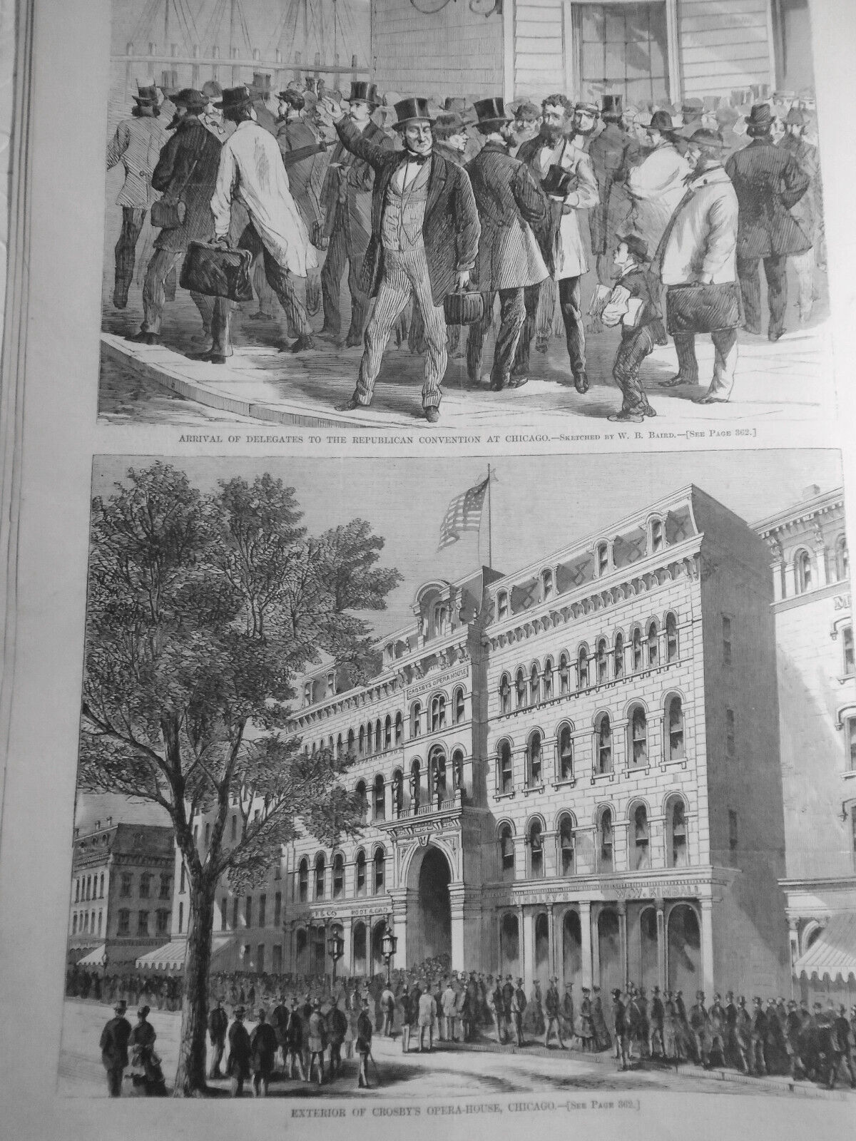 Harper's Weekly June 6, 1868: Republican Convention; Monument to dead soldiers
