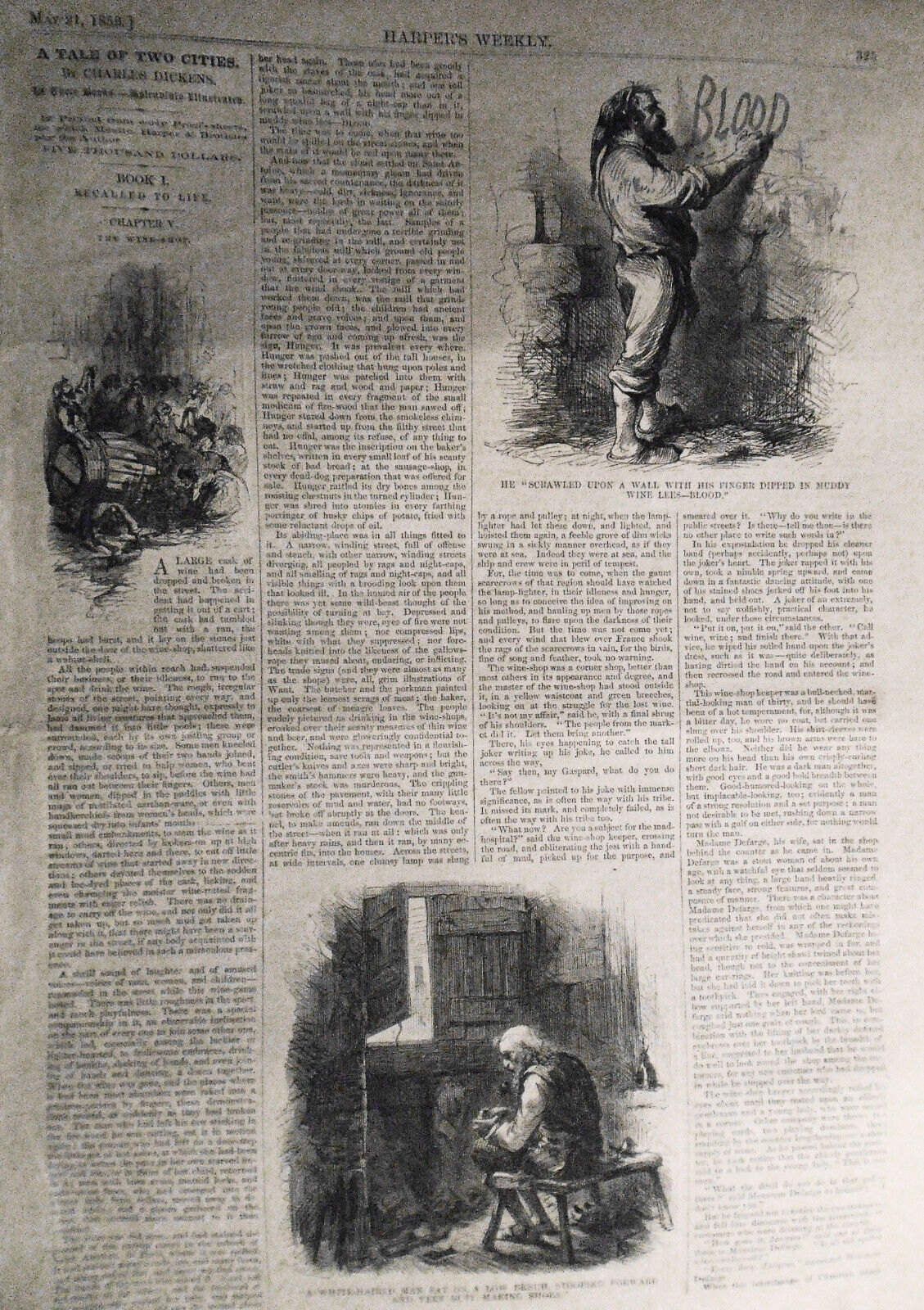 Harper's Weekly May 21, 1859 Crisis In Italy; Dickens; Sardinian Fortifications