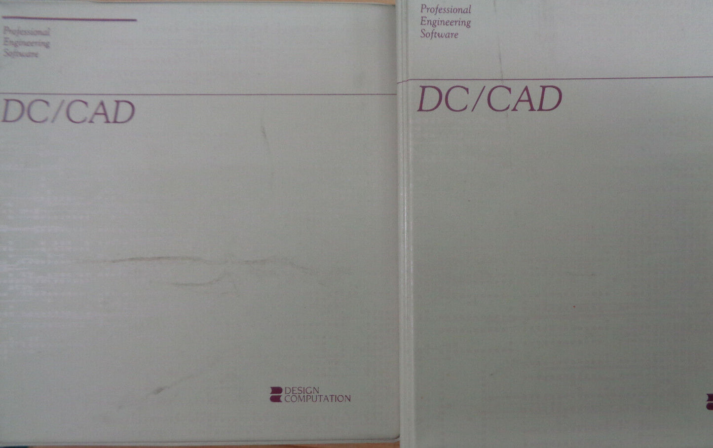 DC/CAD IV, by Design Computation, 1988. Complete software package - unused.