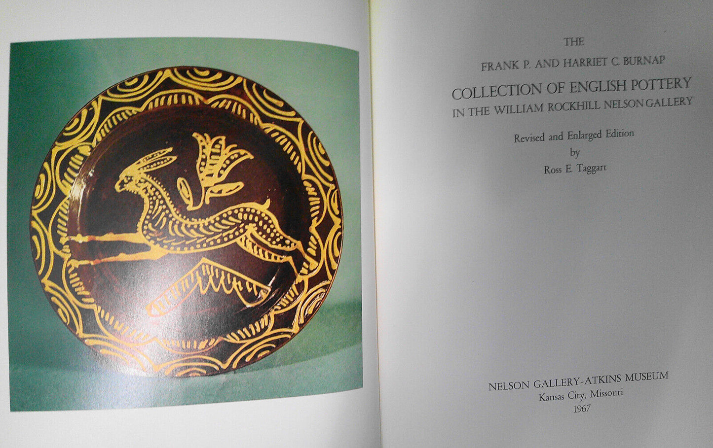 The Frank P. and Harriet C. Burnap Collection Of English Pottery Revised ed 1967