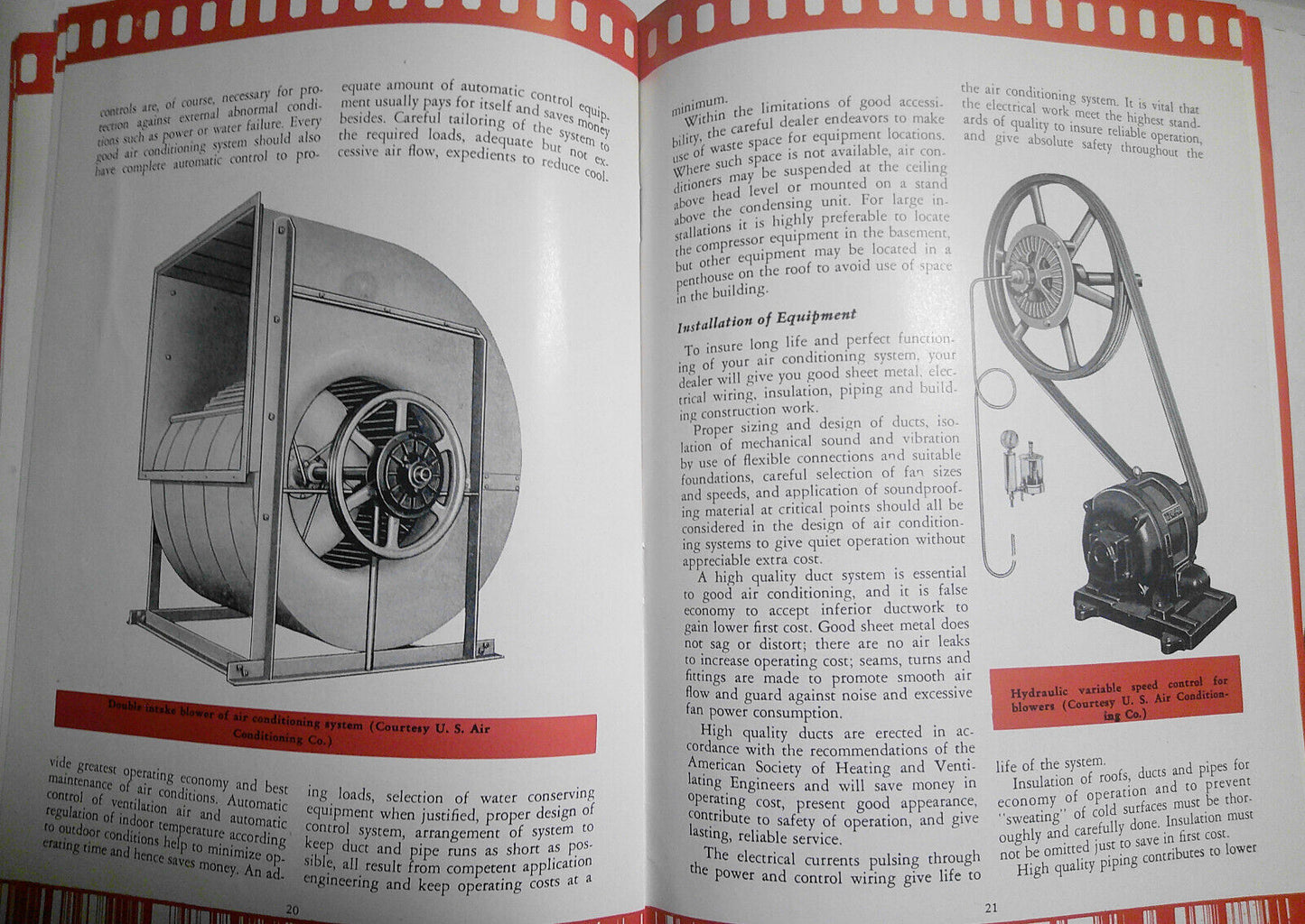 The Sound Track, Vol. 3, No. 6, 1944 - by RKO Motiograph. Air Conditioning issue