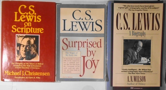 C. S. Lewis on Scripture (Hardcover) + Suprised by Joy + Biography by A N Wilson