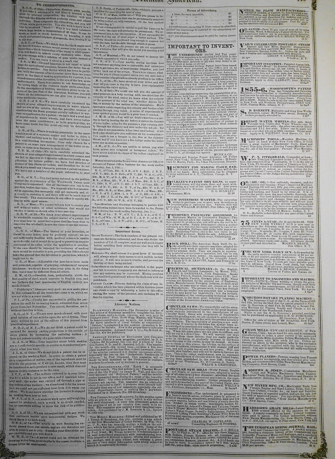 Scientific American, January 12, 1856. New system of Numeration and Measurement