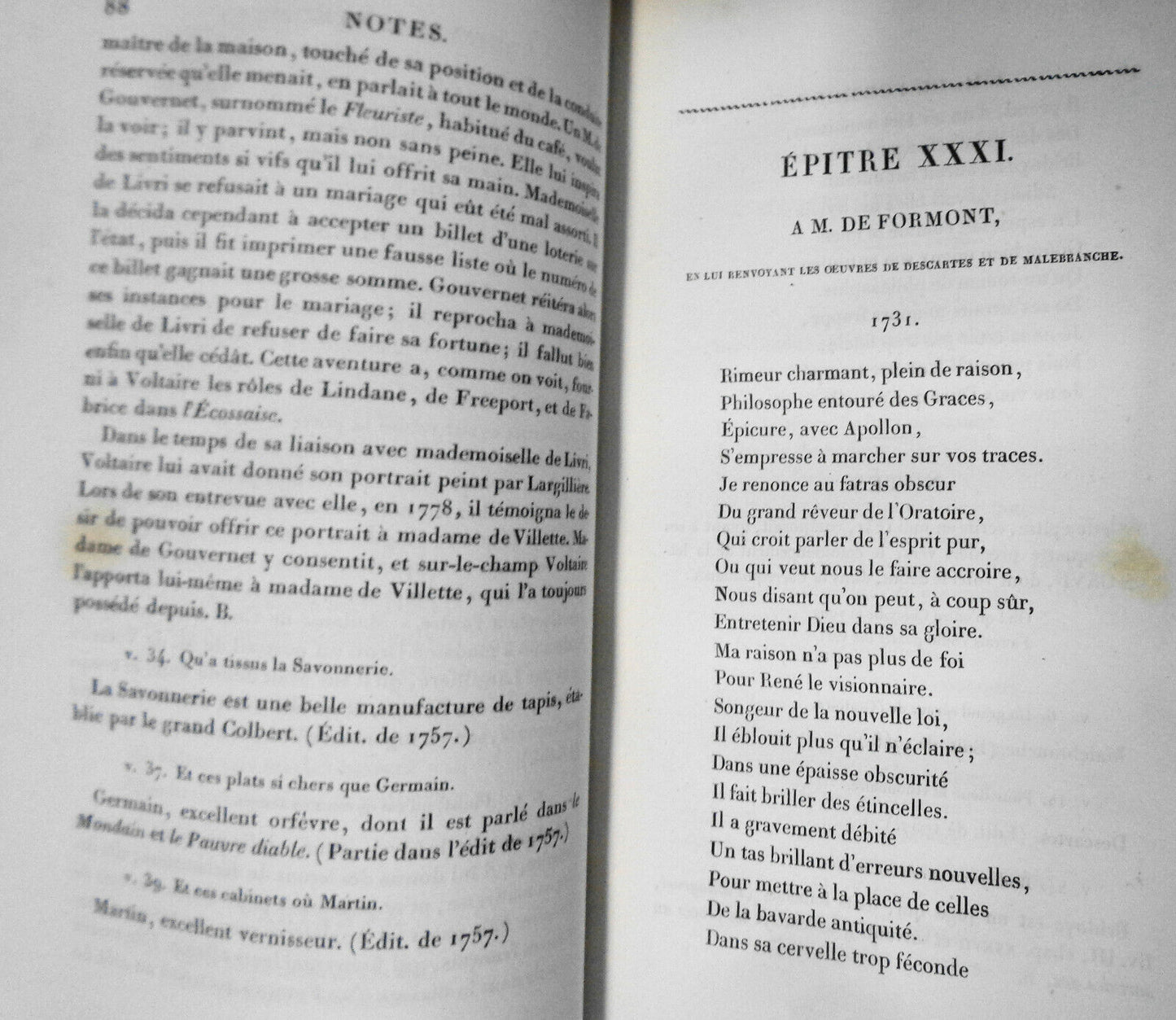 1828  - OEUVRES COMPLETES DE VOLTAIRE, TOME XVII : THEATRE, TOME III.