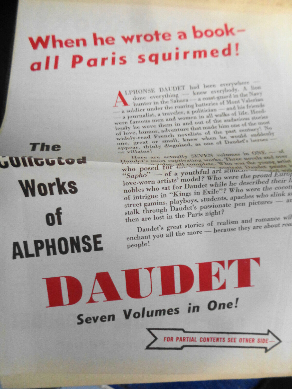 The Works of Alphonse Daudet one volume edition. 1929.