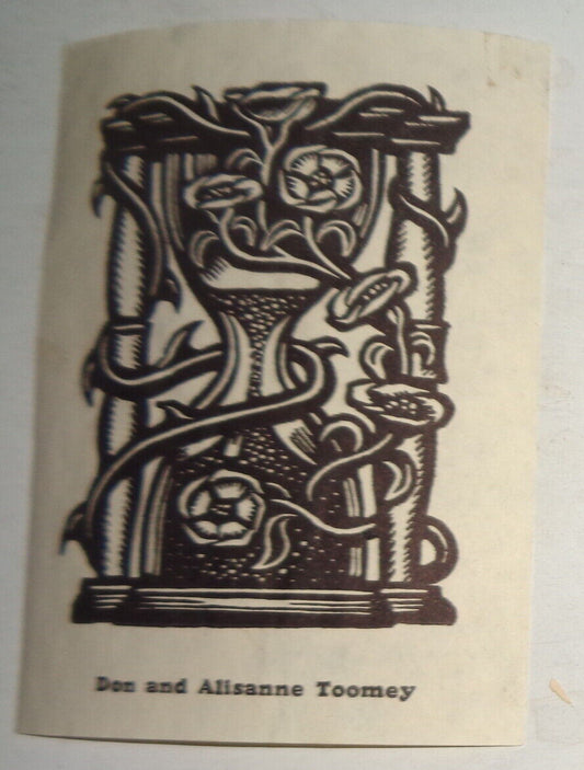 Don and Alisanne Toomey Ex Libris Bookplate