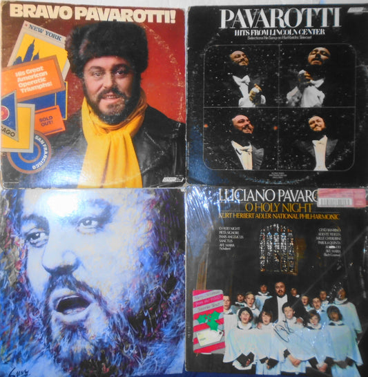 Luciano Pavarotti - 4 LPs lot - vinyl records