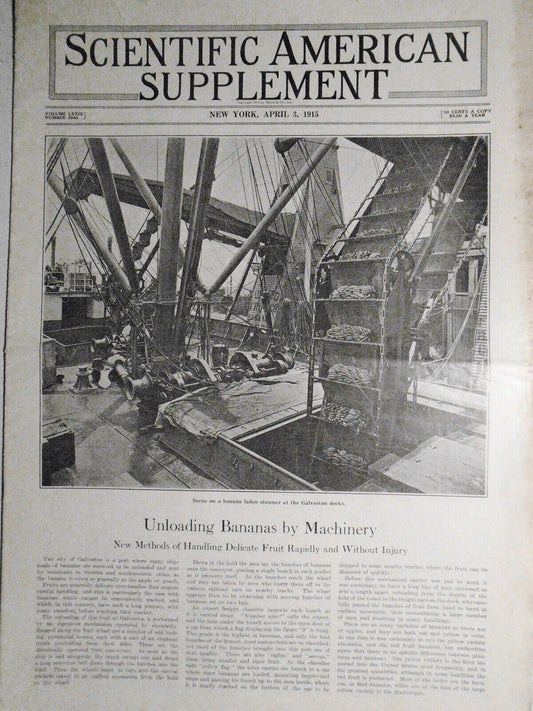 Scientific American Supplement April 3, 1915. Zeppelins; Projectile Photography