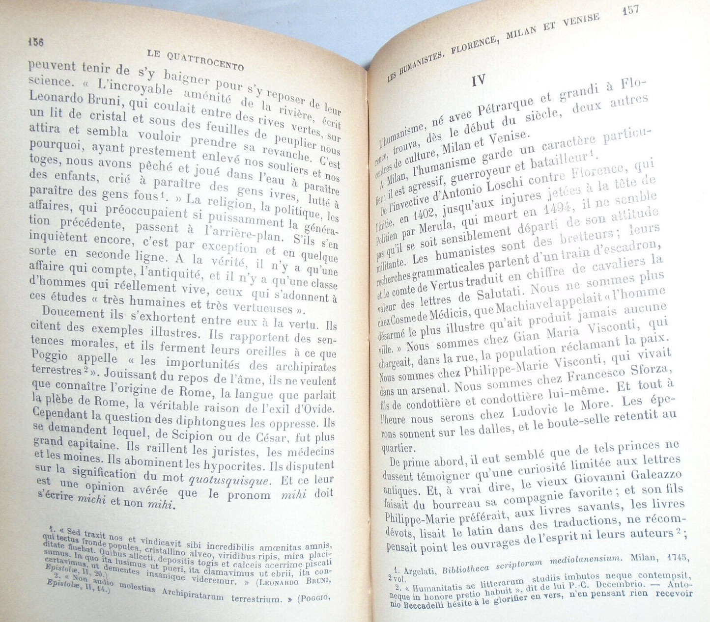 1908 Le Quattrocento: Essai sur L'Histoire Litteraire du XV Siecle Italien 2 Vol