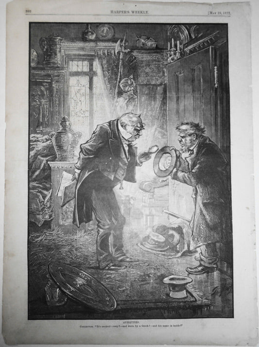 Antiquities, by Thomas Nast - Harper's Weekly, May 19, 1877