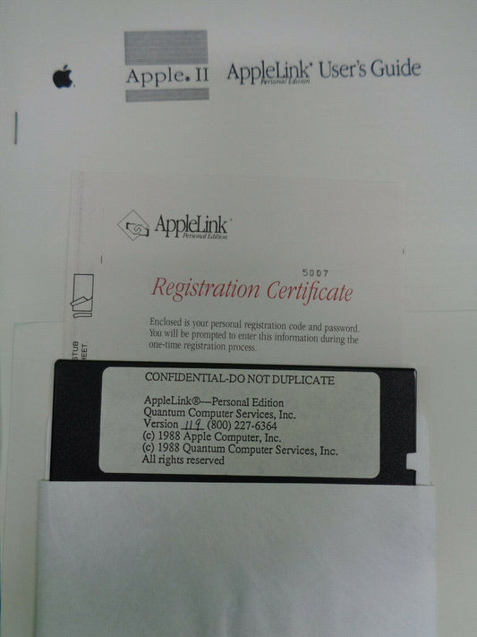 1988 AppleLink Personal Edition : Confidential pre-release program