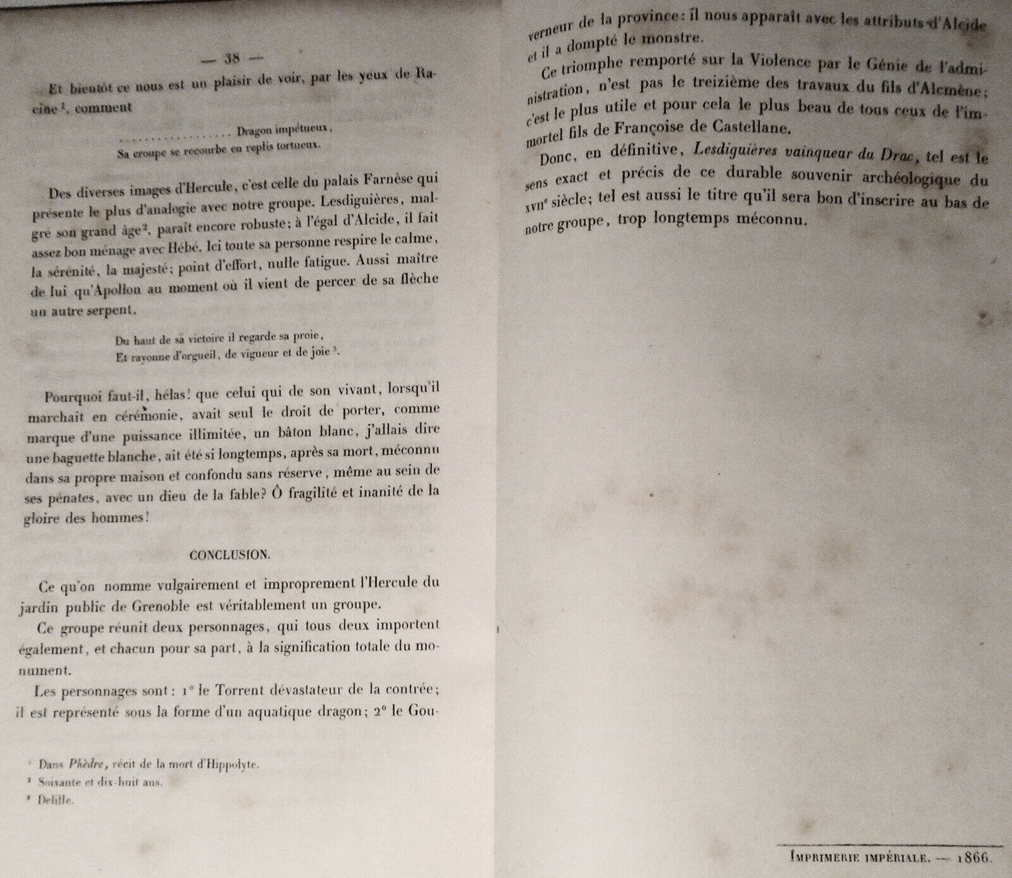 Notice sur le mot d'une énigme en bronze ..., by Jean Lapaume. 1866