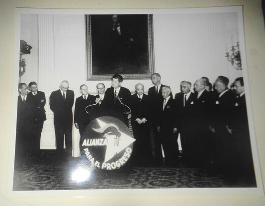 1962 President John Kennedy original photo, Latin American Alliance for Progress
